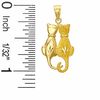 Cats Charm in 10K Gold