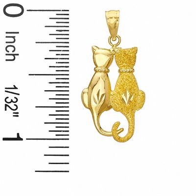Cats Charm in 10K Gold