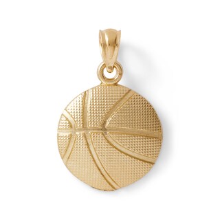Basketball Charm in 10K Gold