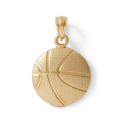 Basketball Charm in 10K Gold