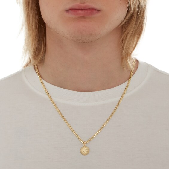 Basketball Charm in 10K Gold