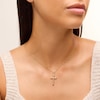 Thumbnail Image 2 of Small Tube Cross Necklace Charm in 10K Gold
