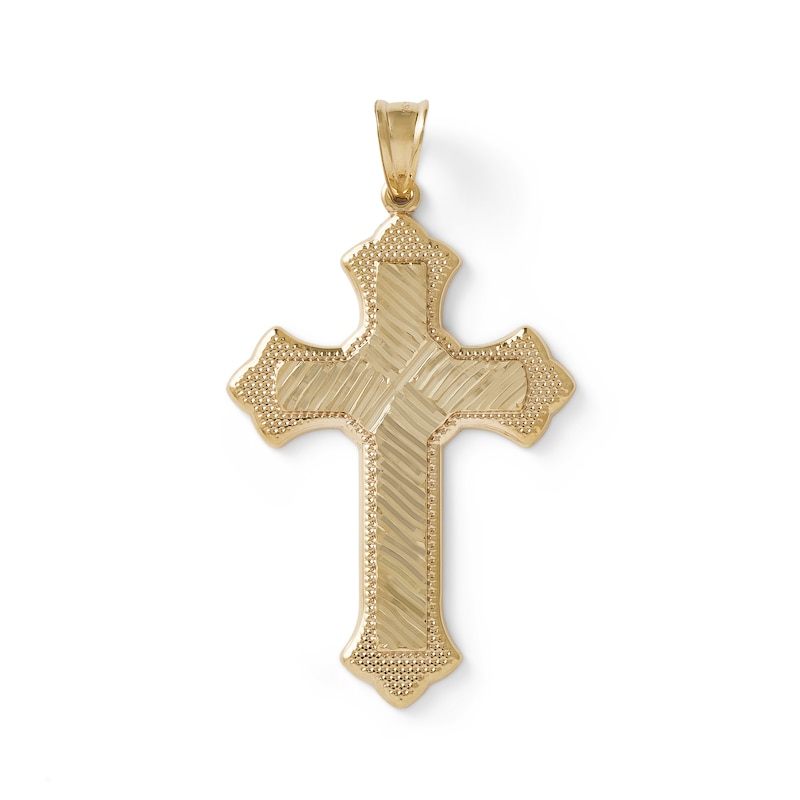 Men's Gold X Cross Charm in 10K Gold