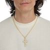 Thumbnail Image 3 of Large Diamond-Cut X Cross Charm in 10K Gold