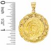Thumbnail Image 2 of Reversible Jesus and Mary Medallion Charm in 10K Gold
