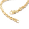 024 Gauge Rope Chain Bracelet in 10K Hollow Yellow Gold - 8"
