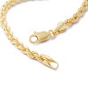Thumbnail Image 5 of 10K Hollow Gold Rope Chain Bracelet - 8"