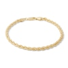 028 Gauge Rope Chain Bracelet in 10K Hollow Gold - 8"