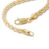 Thumbnail Image 2 of 10K Hollow Gold Rope Chain Bracelet - 8"