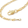 Child's 060 Gauge Hollow Figaro 3+1 Chain Bracelet in 10K Hollow Gold - 5.5"