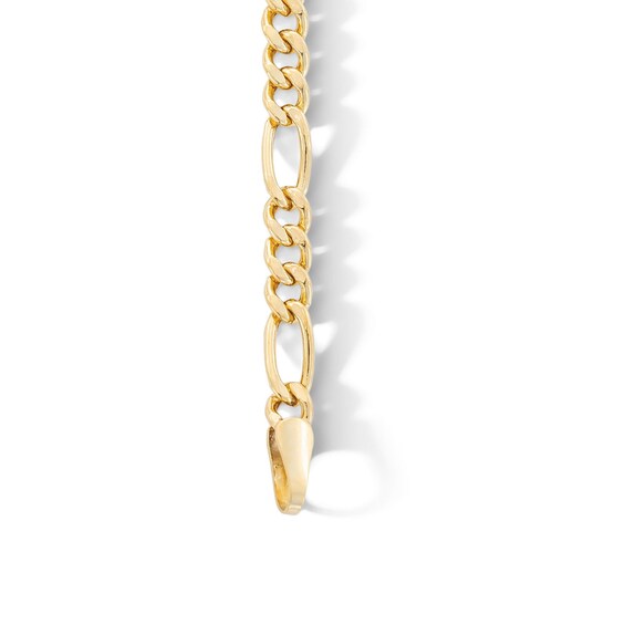 Made in Italy Child's 080 Gauge Figaro 3+1 Chain Bracelet in 10K Hollow Gold - 6"