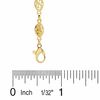 10K Gold Filigree Chain Anklet - 9.5"