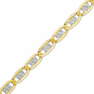 2.1mm Fashion Chain Bracelet in 10K Two-Tone Gold