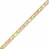 Thumbnail Image 0 of Child's 10K Two-Tone Gold "X" and Heart Bracelet - 5.5"