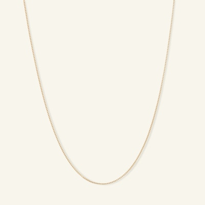 14K Solid Gold Box Chain
