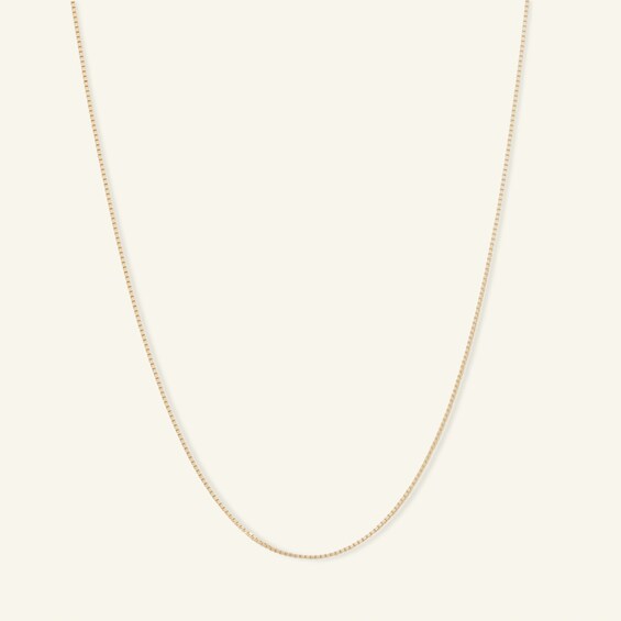 14K Solid Gold Box Chain
