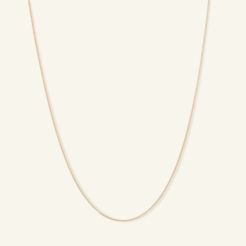 14K Solid Gold Box Chain