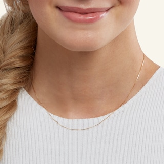 14K Solid Gold Box Chain