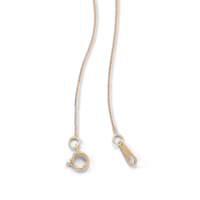 040 Gauge Box Chain Necklace in 14K Solid Gold - 18"