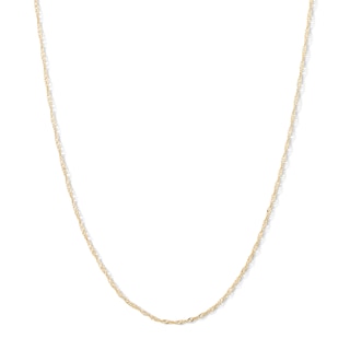 14K Solid Gold Singapore Chain