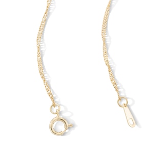 14K Solid Gold Singapore Chain