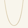 016 Gauge Ultimate Glitter Diamond-Cut Rope Chain Necklace in 14K Hollow Gold - 20"