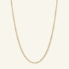 Thumbnail Image 1 of 14K Hollow Gold Diamond-Cut Glitter Rope Chain - 20"