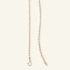 Thumbnail Image 2 of 14K Hollow Gold Diamond-Cut Glitter Rope Chain - 20"