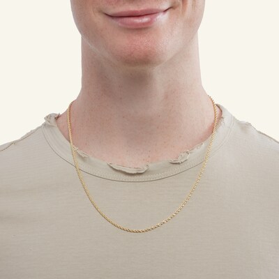 14K Hollow Gold Rope Chain