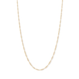 14K Solid Gold Singapore Chain - 16&quot;
