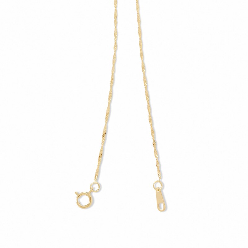 Main Image 4 of 14K Solid Gold Singapore Chain - 16"