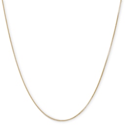 040 Gauge Solid Box Chain Necklace in 10K Solid Gold - 16&quot;