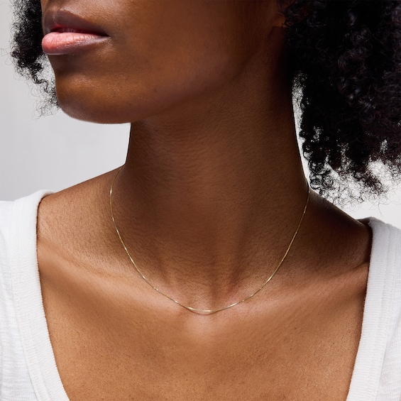 10K Solid Gold Box Chain