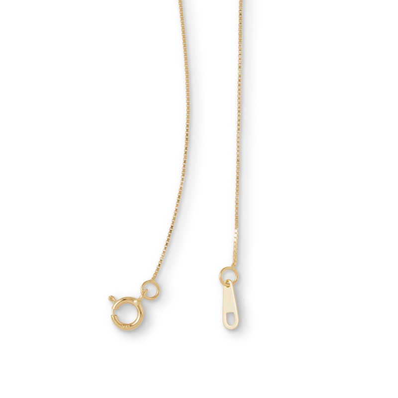 040 Gauge Solid Box Chain Necklace in 10K Solid Gold - 16"