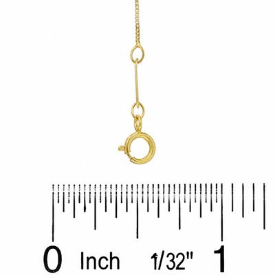 040 Gauge Solid Box Chain Necklace in 10K Solid Gold - 22"
