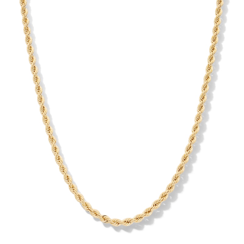 10K Hollow Gold Rope Chain - 22"