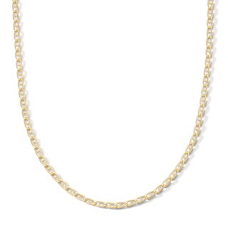 10K Hollow Gold Baby Mariner Chain - 20"