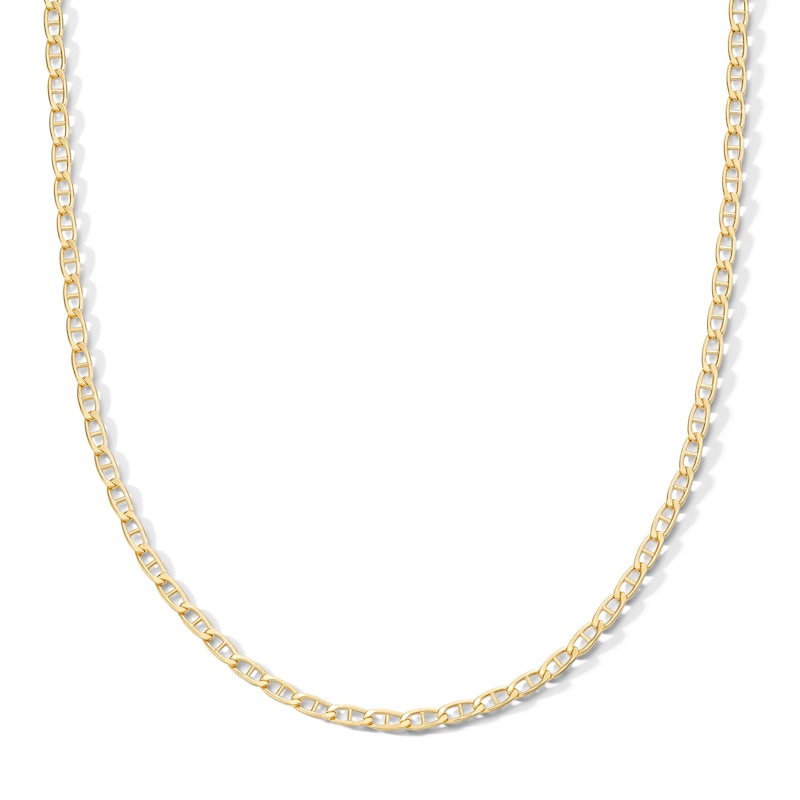 10K Hollow Gold Baby Mariner Chain - 20"