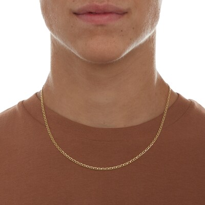 10K Hollow Gold Baby Mariner Chain - 20"