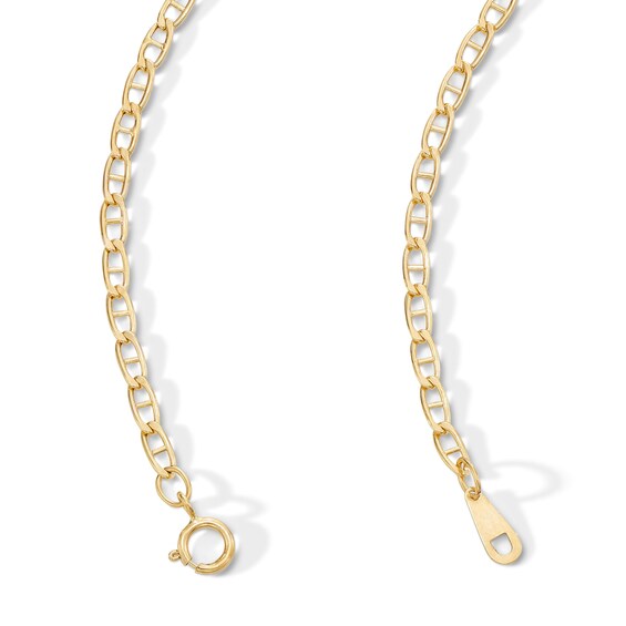 10K Hollow Gold Baby Mariner Chain - 20"