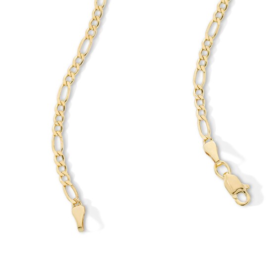 10K Hollow Gold Figaro Chain