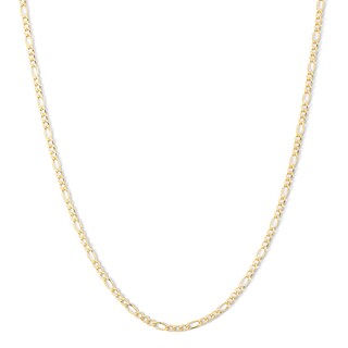 10K Hollow Gold Figaro Chain - 18"