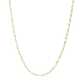 10K Hollow Gold Figaro Chain - 20"