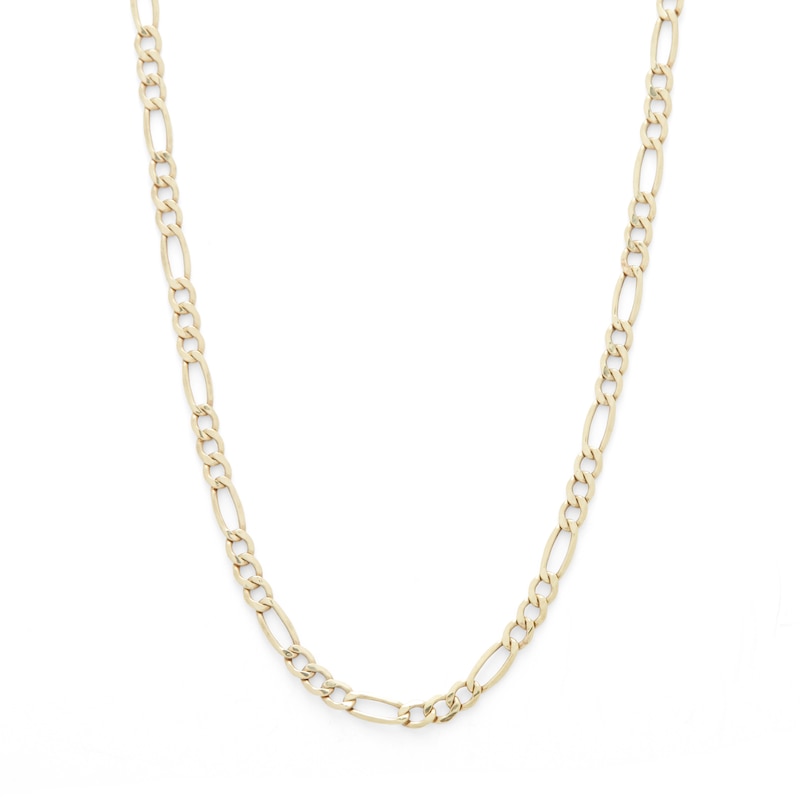 10K Hollow Gold Figaro Chain - 20"