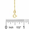 Child's 020 Gauge Solid Singapore Chain Necklace in 10K Gold - 13"
