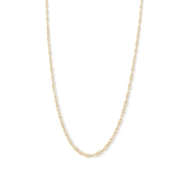020 Gauge Solid Singapore Chain Necklace in 10K Solid Gold - 16&quot;