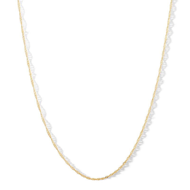 10K Solid Gold Singapore Chain