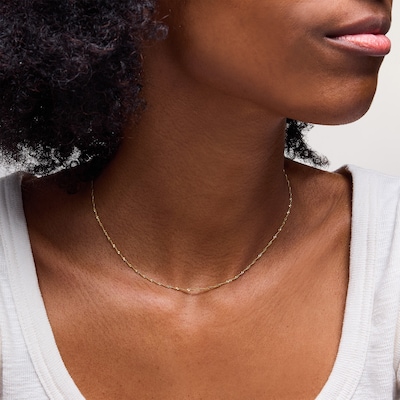 10K Solid Gold Singapore Chain