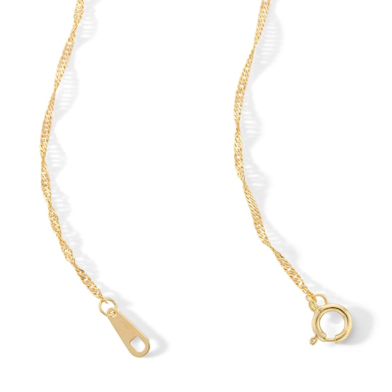 10K Solid Gold Singapore Chain