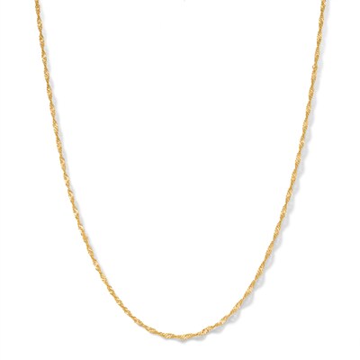 10K Solid Gold Singapore Chain